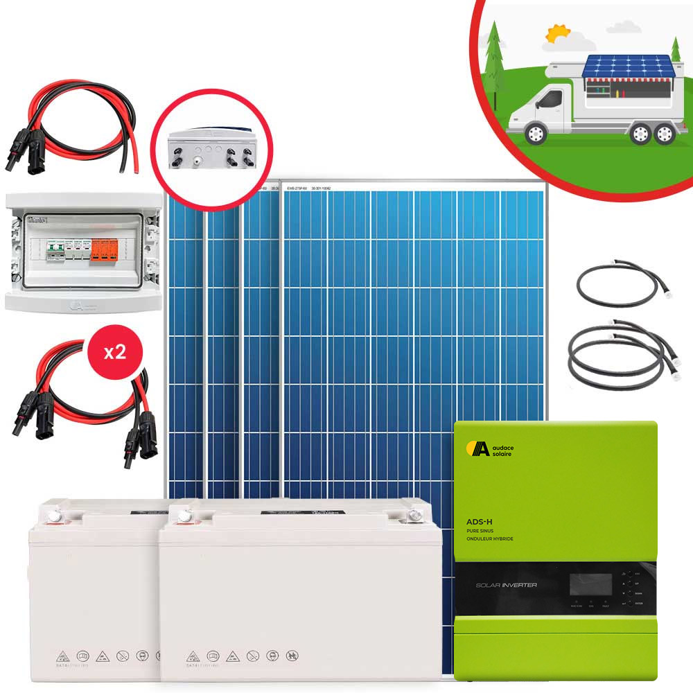 Kit solaire Food Truck XLARGE 24-220V/ 3Kw/ 500Ah