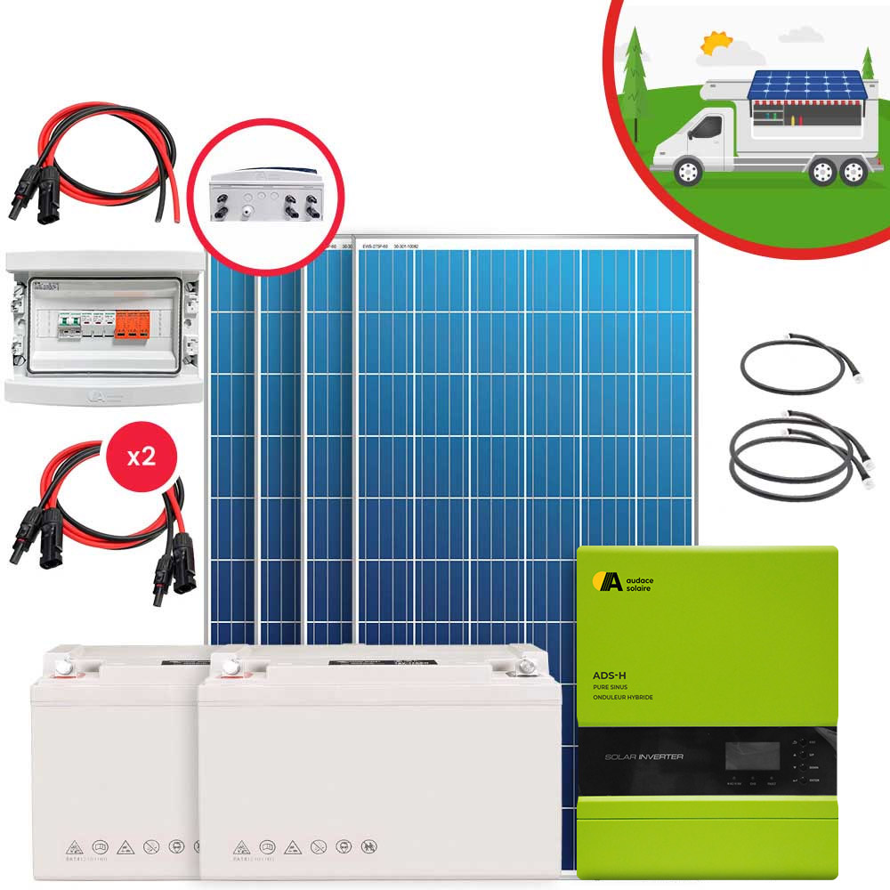 Kit solaire Food Truck XLARGE 24-220V/ 3Kw/ 400Ah