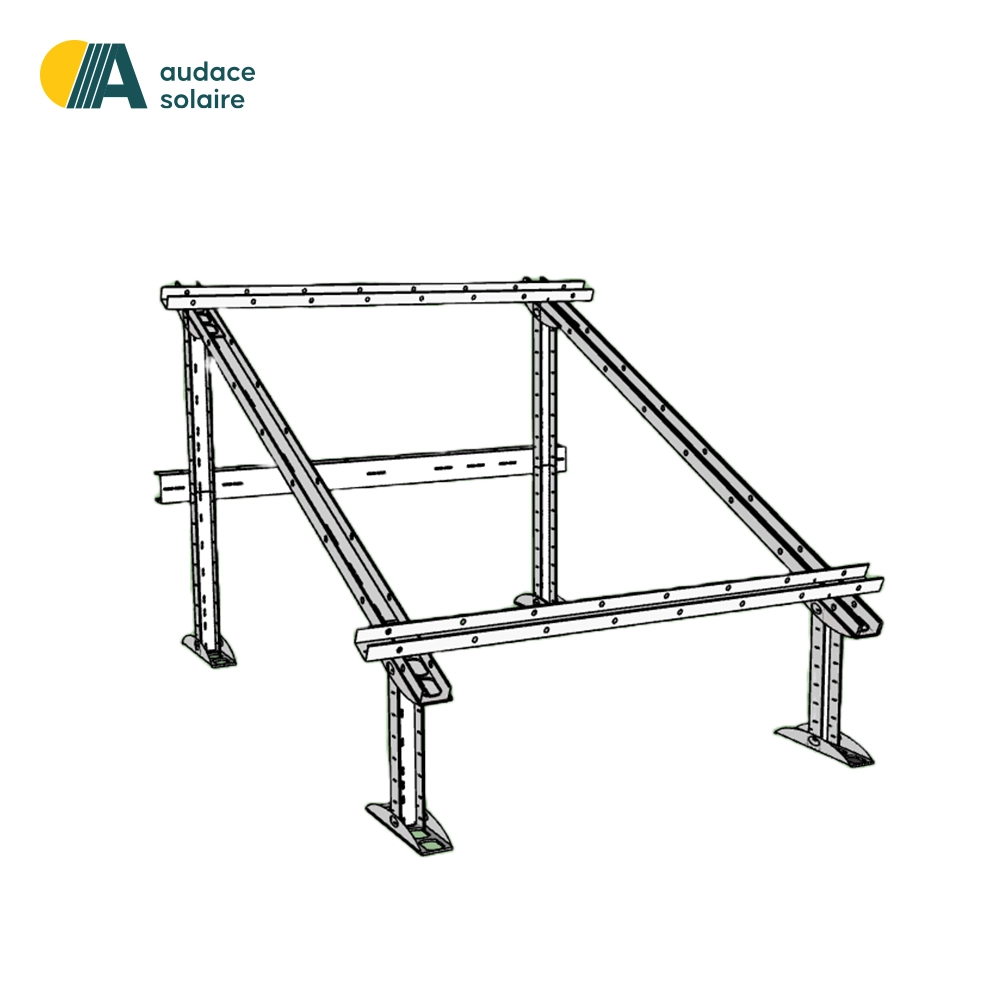 Support montage facile Audace Solaire Galvanisé/ Extensible / Sol et Toit/ 1 Panneau