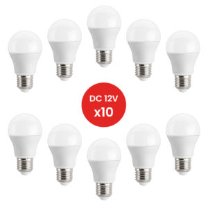 10 X Ampoule E27 LED 6W DC 12V