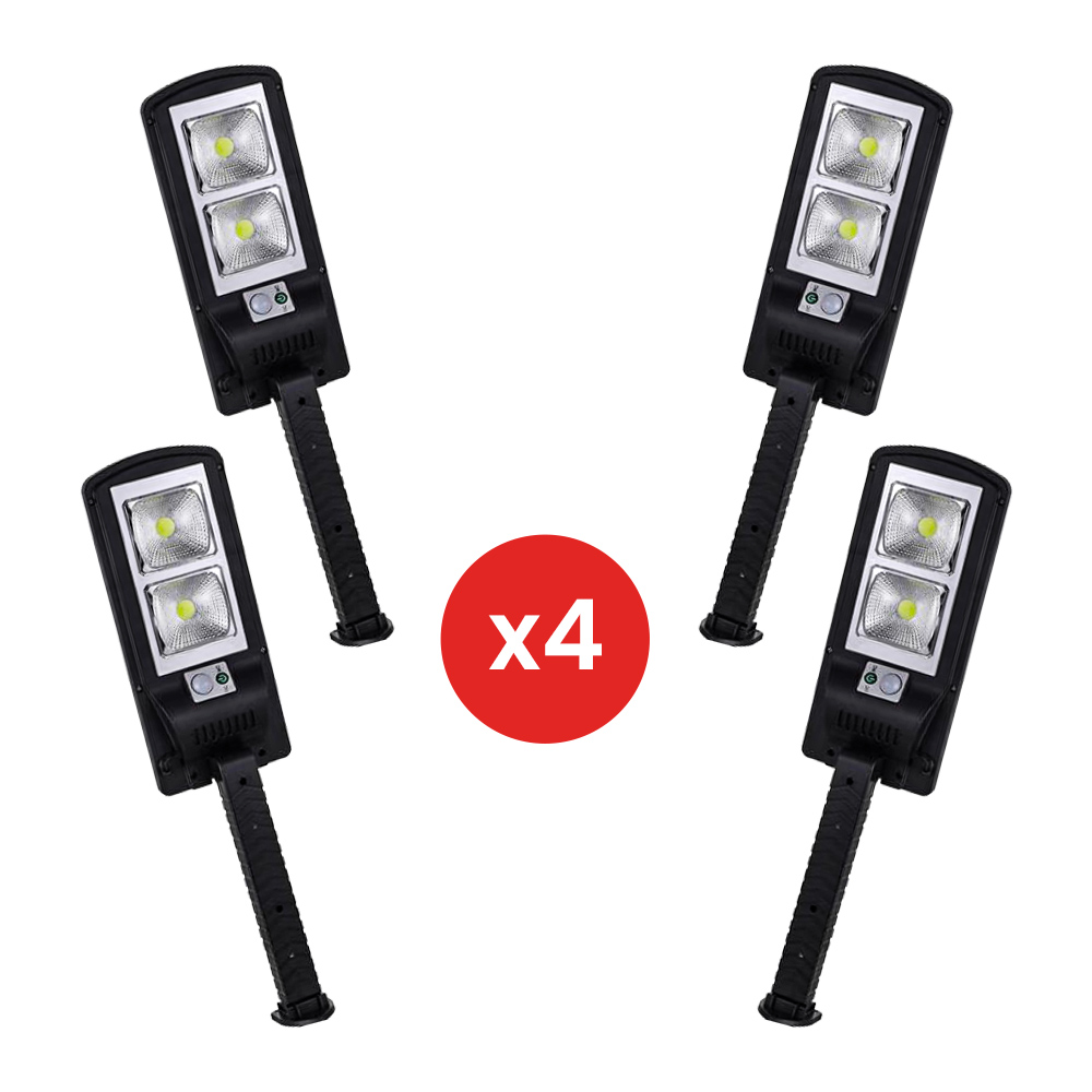 4 X Lampe solaire à LED 120 W Avec détecteur de mouvement