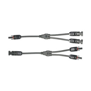 2x Paire de connecteurs de câble d&rsquo;adaptateur de panneau solaire de connecteur de branche Y MC4