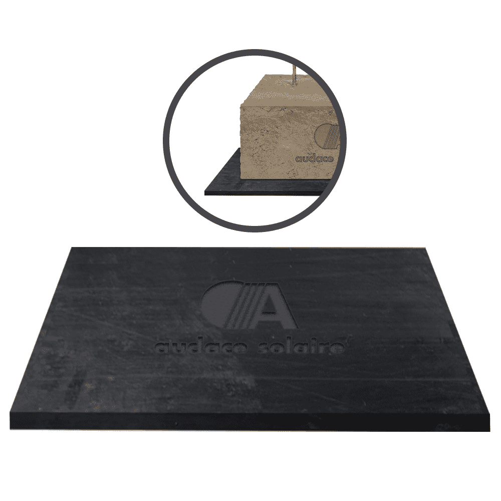 Tapis d’appui pour socle en béton anti vibration panneaux solaires