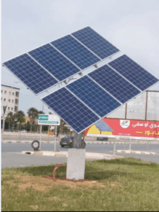SYSTÈME DE TRACKEUR SOLAIRE HPOWER SEMI AUTOMATIQUE DOUBLES AXES 8 PANNEAUX Renseignement & Installation