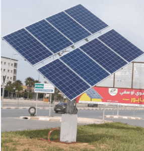 SYSTÈME DE TRACKEUR SOLAIRE SEMI AUTOMATIQUE DOUBLES AXES 8 PANNEAUX