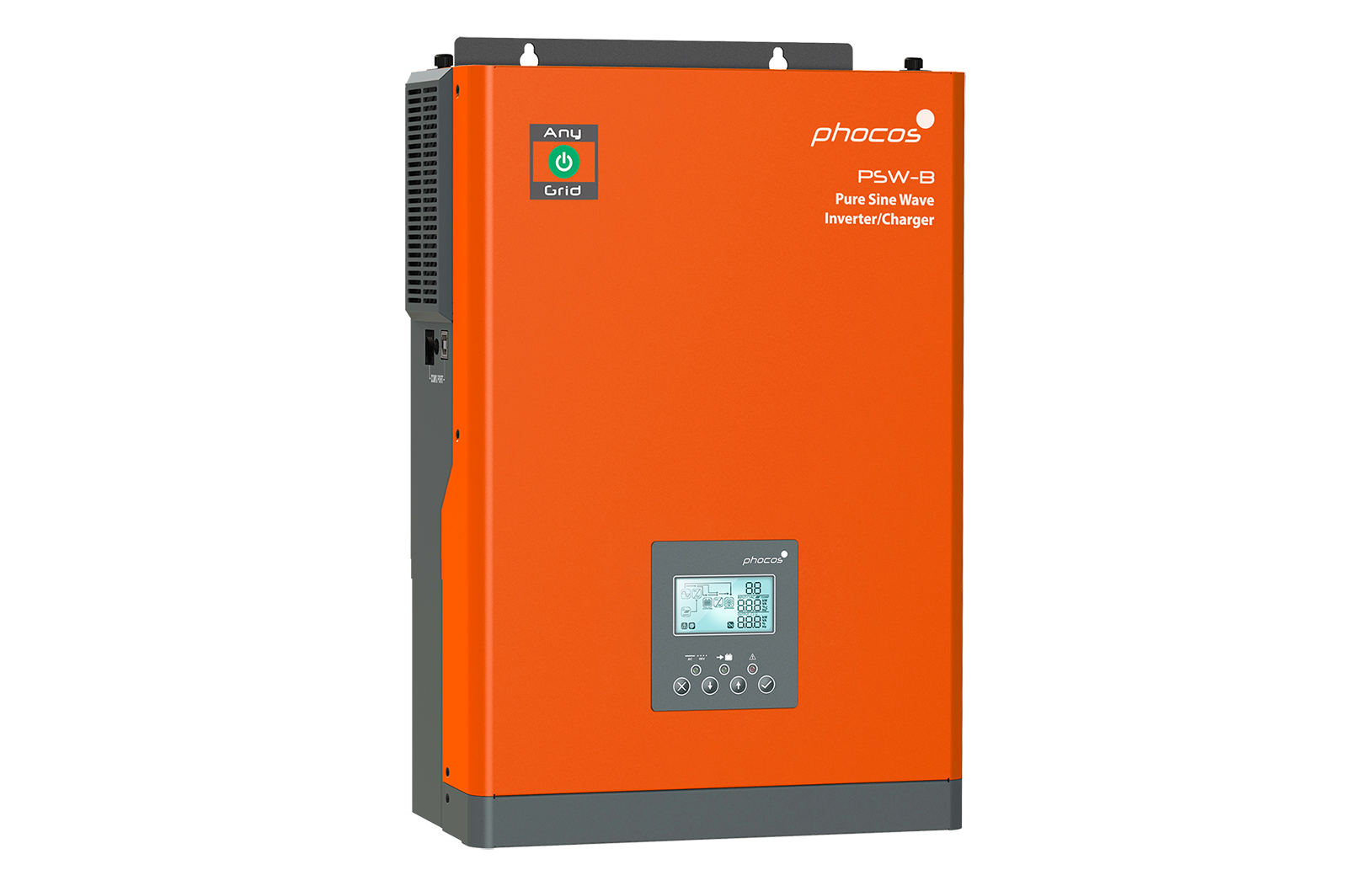 Onduleur Chargeur Hybride PHOCOS PSW-H-5K-48V Monophasé 230VAC + INJECTION