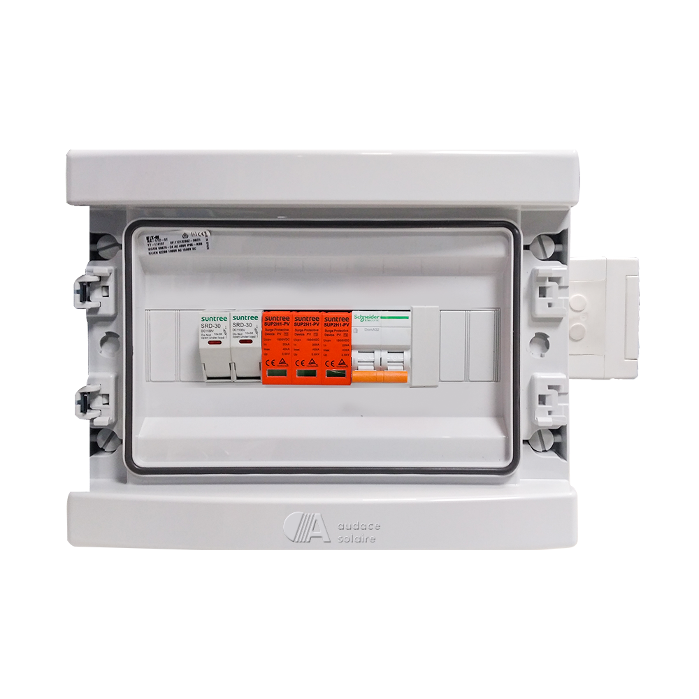 Coffret de protection DC / AC photovoltaïque 1000V - 1 String / Avec Prise 3Kw Coffret solaire pré-câblé