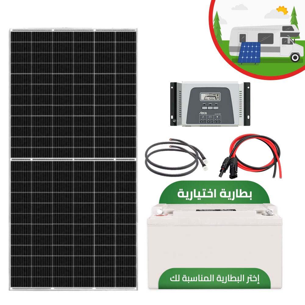 Kit solaire Camping Car MPPT- 12/24V- Mono Perc 450Wc