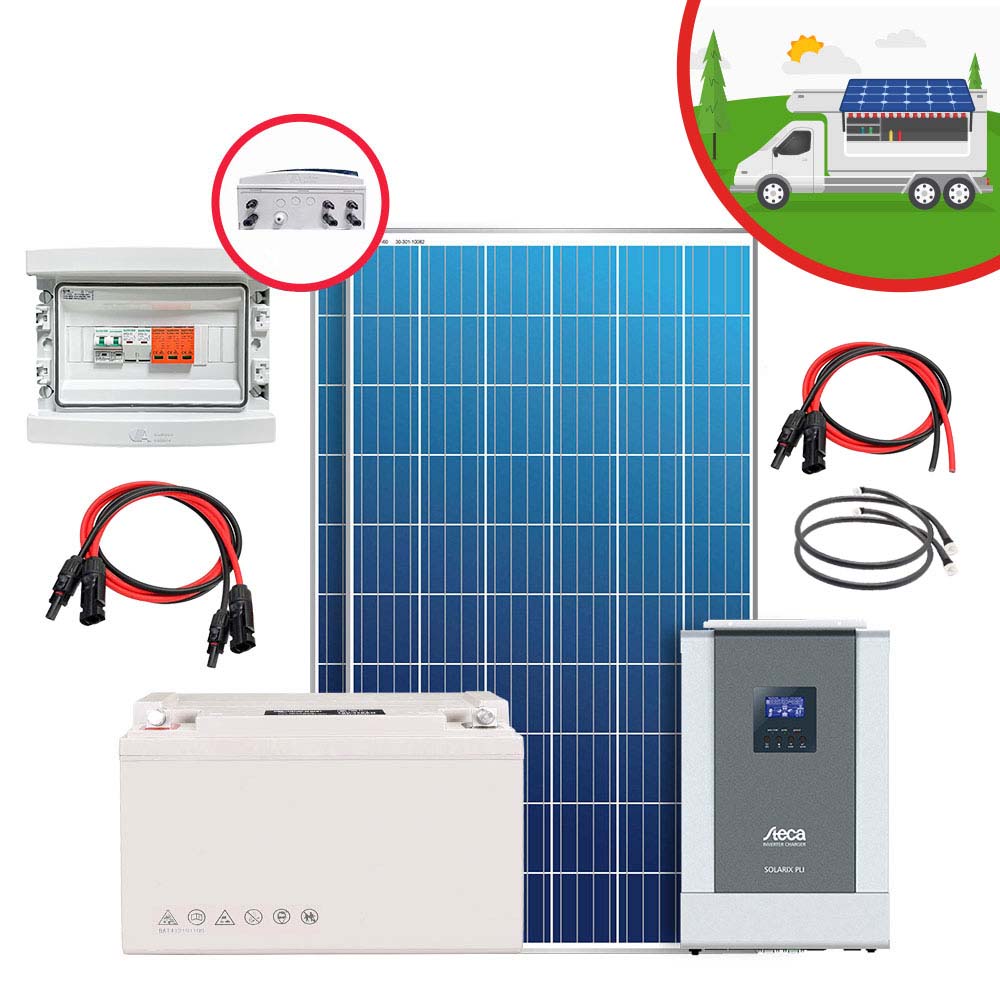 Kit solaire Food Truck SMALL 12-220V/ 1Kw/ 200Ah