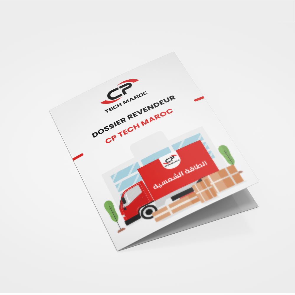↓ Télécharger Dossier Revendeur CP Tech Maroc Vente aux pros – Devenez distributeur kits et produits énergie solaire CP – Recherche revendeur