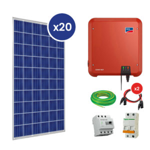 Kit Solaire Raccordé au réseau/ Onduleur SMA 5Kw/ Monophasé 220V/ 20Panneaux Guide de montage kit solaire autoconsommation (relié au réseau) onduleur