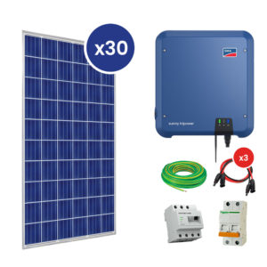 Kit Solaire Raccordé au réseau/ Onduleur SMA 10Kw/ Triphasé 380V/ 30Panneaux Guide de montage kit solaire autoconsommation (relié au réseau) onduleur