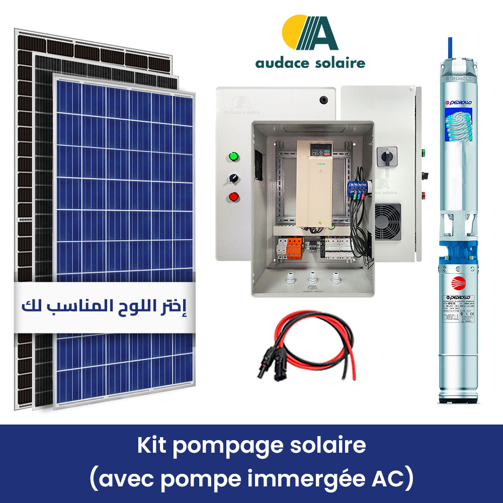 Kit pompage solaire immergée & surface