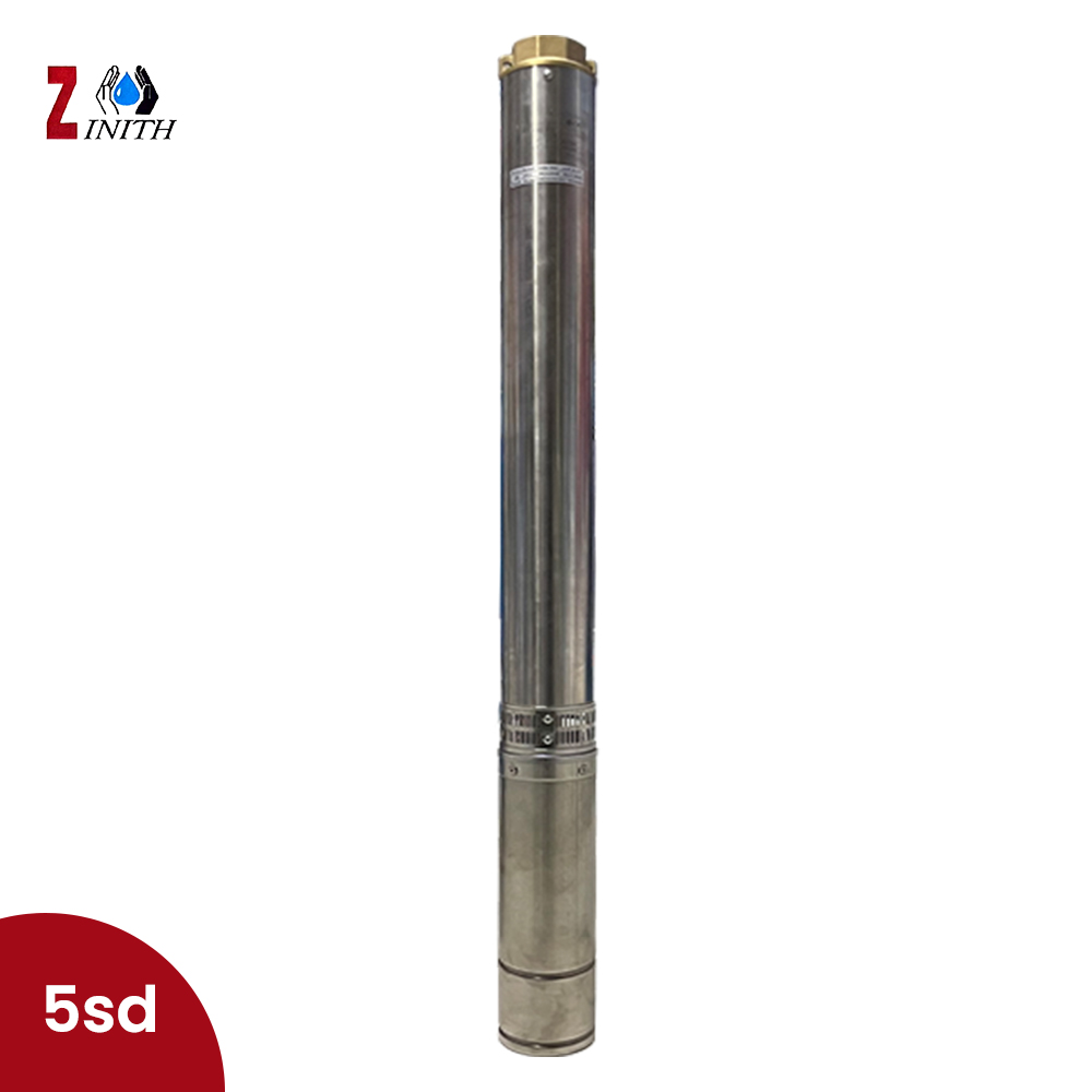 Pompe immergée ZINITH 5SD22/09- Triphasé 380V- 7.5chevaux- Diamètre 75°- HMT Max: 93