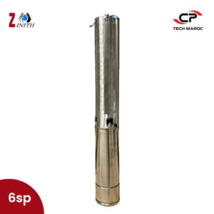 Pompe immergée ZINITH 6SPT17/09- Triphasé 380V- 7.5chevaux- diamètre 90°- HMT Max: 99- INOX