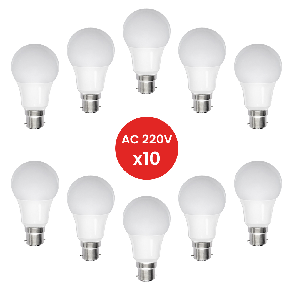 10 X Ampoule B22 LED 7W AC 220V