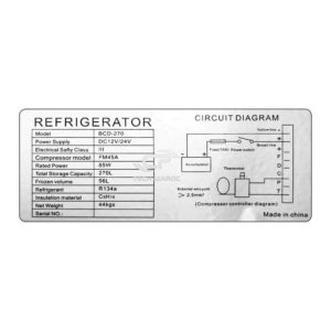 Kit solaire réfrigérateur 2portes dc- 12/24V- 450Wc- 270litres à faible consommation