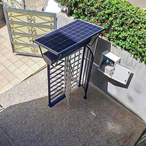 Installation kit Solaire - Compatible avec Porte tournante automatique de tourniquet