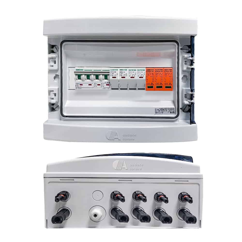 Coffret ralonge de protection DC pompage solaire 1000V – 4 String