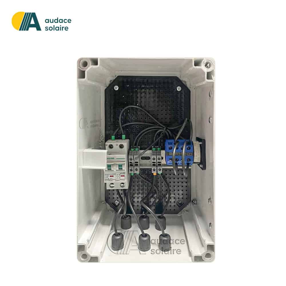 Coffret Switch PV photovoltaïque DC- Inverseur de source 2 positions