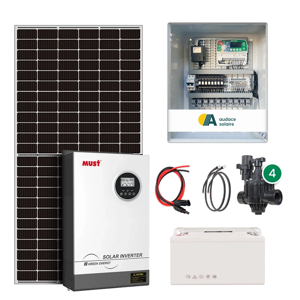 Kit solaire arrosage automatique  4 électrovannes
